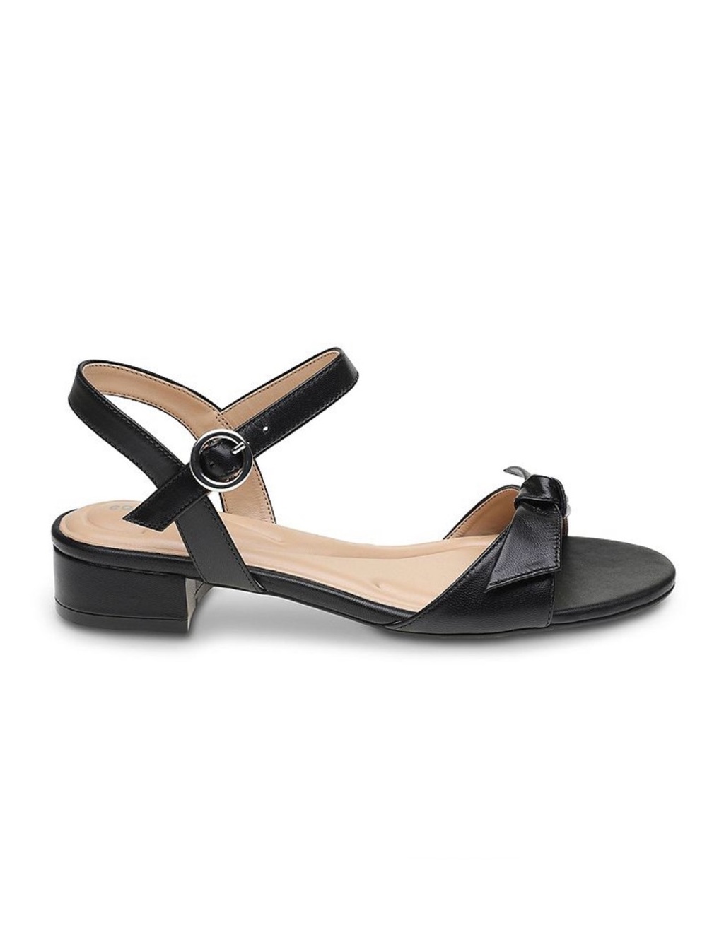Easy Spirit Ginova Black Ankle-Strap Low Block Heel Sandals Size 9.5 NWB